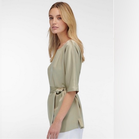 NWT 1863 by Eterna Belted Blouse - Picture 3 of 5